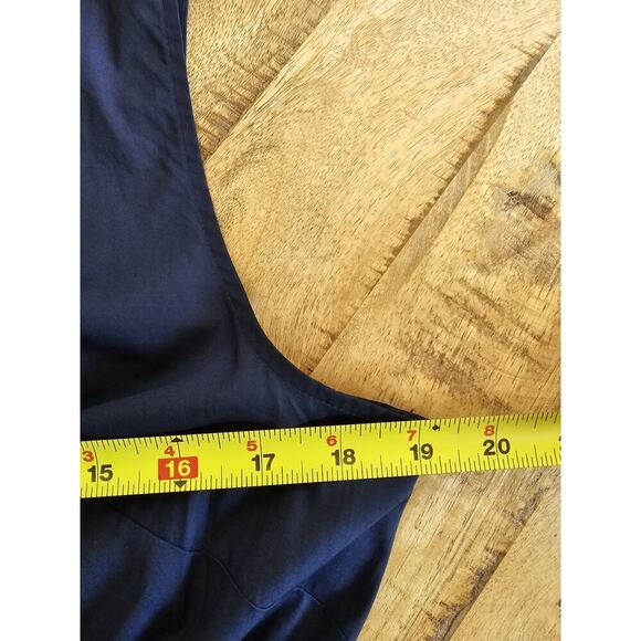 Talbots Modern Poplin Smocked Midi Dress Women's Size 12 - Picture 5 of 5